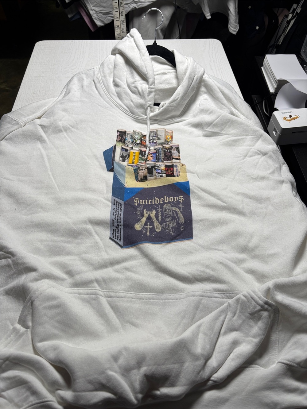 Suicide boys White Graphic Pullover Hoodie 4XL